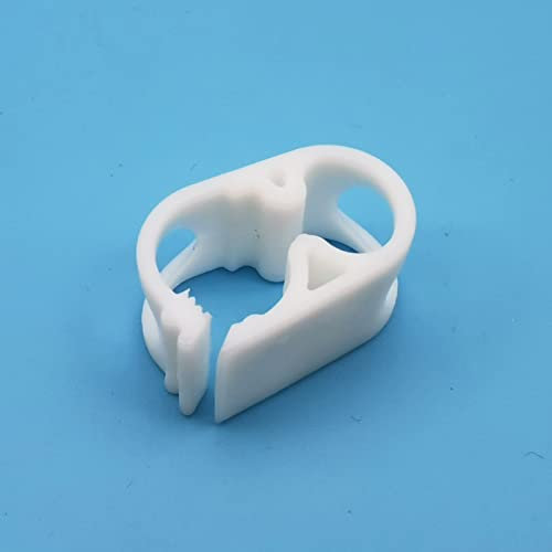 JEESHAN Pince de tube en plastique PBT résistant à la chaleur, 5 pièces, Blanc, 3-6 mm de diamètre, Contrôle de débit réglable, pour brassage de bière, siphon de vin et industrie médicale