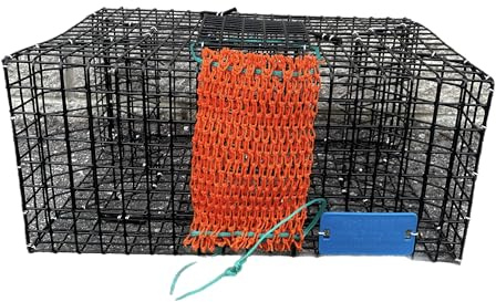 JOYFISH Pinfish Trap with MESH CHUM Bag, black