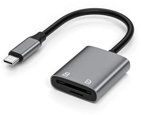 USB C Huawei NM Nano Memory, SD 3.0 Card Reader, 2-in-1 Compatible with iPhone 16 15, Samsung Galaxy, MacBook, iPad, NM( Nano Memory Card) Not for Nano SIM Cards (USB C Interface)
