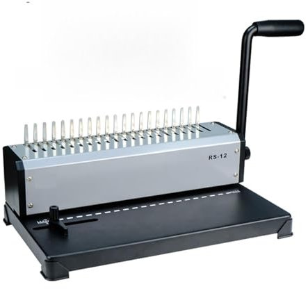 Bindegerät, Fabrik Büro Kamm Binder RS-12 Bindemaschine Kamm-Typ/Klemmordner von A4 Papier Buchbindemaschine, für A4, A5 oder kleinere Formate