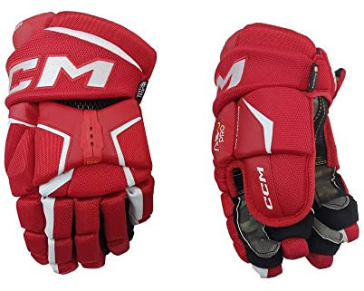 CCM Super Tacks AS-V Pro Handschuhe Junior, Größe:11 Zoll, Farbe:rot/weiß