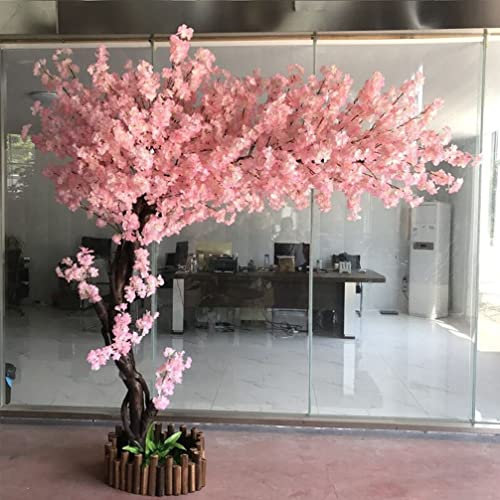 HOTRA Großer künstlicher Kirschbaum, künstlicher Kirschbaum, Wunschbaum for Dekoration, Zuhause, Festival, Party, Weihnachten (Color : Extended, Size : H1.5m*W1m)