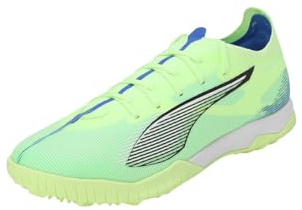 Puma Unisex Adults Ultra 5 Match TT Soccer Shoe, Fizzy Apple-Puma White-BLUEMAZING, 42.5 EU