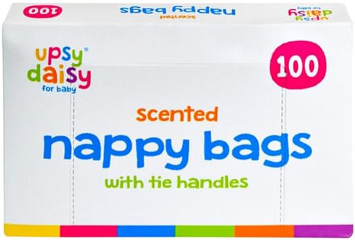 100-1000x Disposable Scented Nappy Bags With Tie Handle Fragranced Baby Diaper Changing Bin UK FREE P&P (1)