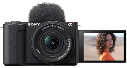 Sony Alpha ZV-E10M2K 26 MP Interchangeable Lens Mirrorless Vlog Camera for Creators (16-50mm Power Zoom Lens) | APS-C Sensor | 4K 60p with 10bit 4:2:2 Recording - (Black)