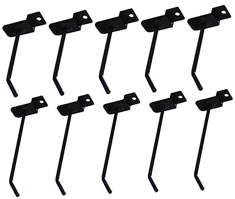 KICHOUSE 12pcs Groove Board Hook Iron Pegboard Hanger for Supermarket Shelf Display Exhibition Hook Practical Shelf Storage Peg for Hanging Storage Peg Boards for Walls