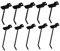 KICHOUSE 12Pcs Perforated Wall Hooks Set Multi Purpose Display Shelf Hooks for Organizing 10CM*6 + 15CM*6 Ideal for Home Garage and Retail Use