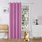 Joydeco Verdunkelungsvorhang 1 Stück,Vorhang Blickdicht mit Ösen Türvorhang H 210 x B 132 Thermovorhang Zartrosa-Violett Kälteschutz Hitzeschutz Blackout Curtain für Schlafzimmer Wohnzimmer