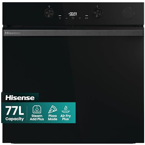 Hisense Hi4 BlackLine 77L BSA66226ADBGUK Built-In Electric Single Oven with Air Fry - Black - A Rated