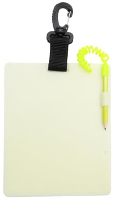 Ghjkldha Plaquette d'écriture subaquatique,Équipement Portable avec éclairage - Bloc-Notes Subaquatique Phosphorescent | pour plongeurs, explorateurs, Snorkeling, Exploration de grottes, Lacs,