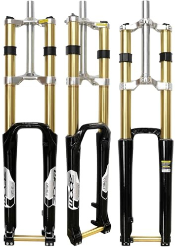 ZTZ 26/27.5/29 MTB Bike Suspension Fork - 170mm Travel, 110mm Hub Spacing, 1-1/8 Straight Tube, Thru Axle 20mm, Double Shoulder Aluminum Alloy Shock Absorber Bicycle Front Forks