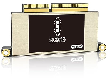 S SHARKSPEED SSD 512GB NVMe für MacBook Pro M.2 PCIe Gen3.0x4 3D NAND Festplatte Intern Upgrade für MacBook Pro Retina 13 Zoll A1708(Ende2016-Mitte 2017) EMC 3164/2978 Non-Touch Bar