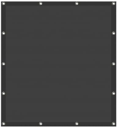 Balcony Privacy Screen 2.4 x 3m Dark Grey Waterproof Garden Screening with Free Rope Weather Resistant Sail Shades Fence for Pergola Block Outdoor Elements Grommets Included