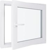 Ventana de PVC – Triple acristalamiento – tiro derecho – blanco – 800 x 900 mm