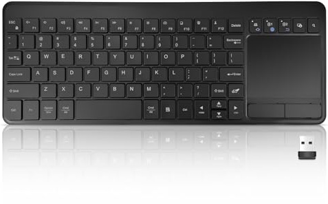 Wireless Bluetooth Touchpad Keyboard with Multi-Device(1*USB,2*Bluetooth)