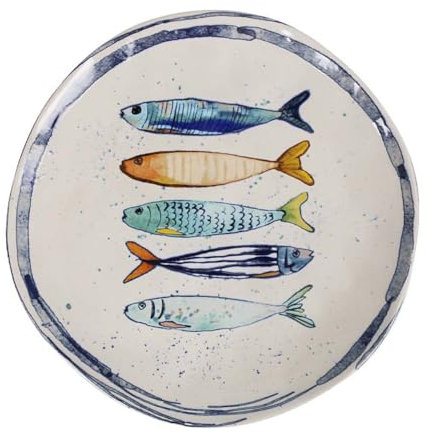 La Mediterránea Assiette plate 26cm Peixe 6 pièces