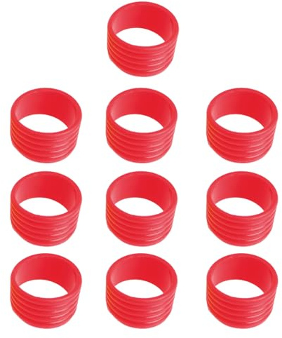 BUBEFSKD Lot de 10 anneaux de préhension pour raquette de tennis - Anneaux fixes - Pour bandes d'action - Poignée de tennis
