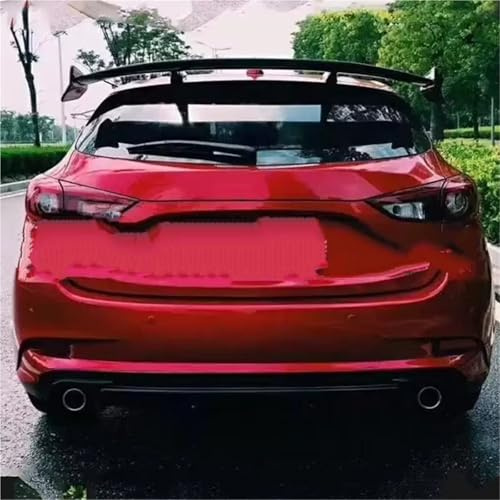 spoiler vingar ABS Exteriör Bakspoiler Bakre Bagage Bagage Ving Dekoration Bilstyling För Mazda 3 Axela Hatchback 2014 2015 2016 2017 Bil Bakvingar
