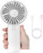 EasyULT Handheld Fan USB Fans Portable Fan, USB Desk Table fan with Rechargeable Battery 5200 mAh & Fan Base, 3 Speeds Mini Outdoor Fan for Home Travel Outdoor -White