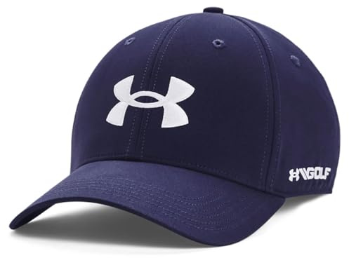 Under Armour Herren Golf96 Woven justierbare Baseballmütze - Midnight Navy/Weiß