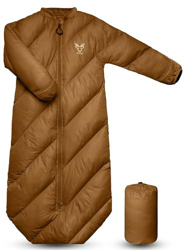 AZITREK T40 Kinder-Schlafsack für Jungen und Mädchen, Alter 2–4 Jahre, geschwollene Kleinkind-Schlafsäcke, Camping, Übernachtungen, passend für bis zu 96,5 cm, leicht, kompakt, Komfort, für drinnen