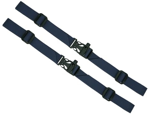 FLYAMAPIRIT Verstellbarer Brustgurt für Rucksack, 2 Stück Rucksackgurte mit Schnalle und Pfeife, Nylon-Rucksack-Brustgurt zum Wandern und Reisen (Marineblau)