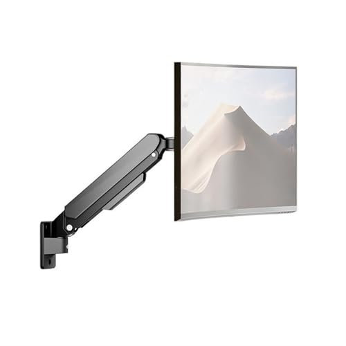 Monitorfäste Single Monitor Wall Mount for Max 32 Inch, 4.4-19.8lbs Screens, Fully Adjustable Gas Spring Monitor Arm Wall Mounted Monitor Holder with VESA 75/100mm Monitor Skrivbordsställ