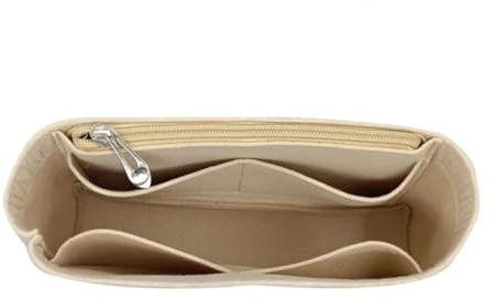 Väskorganisatör för Gucci Marmont Väskor, Förvaringsväska med mockafoder, Förvaringsväska, Bärbar Kosmetikväska, Beigeb, M