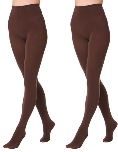 EVERSWE 2 Pairs Pack Women's Opaque Tights