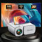 Beamer-Jimveo WiFi Mini Beamer 20000L 1080P Unterstützung Beamer 250''Display Mini Projektor LCD Heimkino/Outdoor/Kompatibel mit TV Stick/X-Box/DVD/Laptop/Smartphone Kleiner Beamer