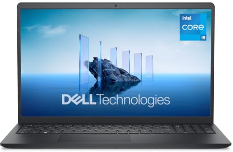 Dell 15 PC Portable DC15250 15,6 FHD (1920 x 1080) 120 Hz, Processeur Intel Core i5-1334U, Graphiques Intel UHD, 16 Go RAM, 512 Go SSD, Windows 11 Home, Clavier AZERTY - Noir Carbone