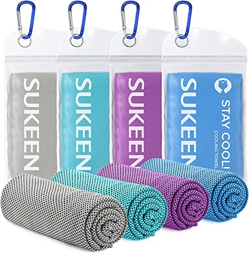 Sukeen Cooling Towel (40x12), Ice Towel, Soft Breathable Chilly Towel, Microfiber Instant Cooling Towel for Yoga, Sport, Running, Gym, Workout,Camping, Fitness, Workout