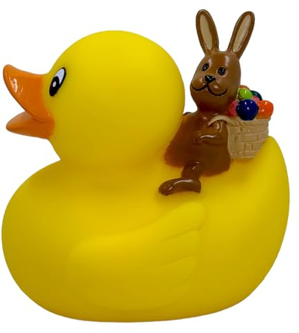 Pato de baño con sonido (conejo de Pascua)