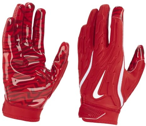Nike Superbad 7.0 Football Gloves - Red, White, Medium