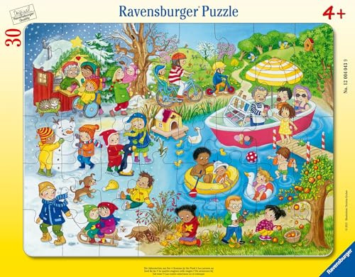 Ravensburger Puzzle Die Jahreszeiten am See - 40 Teile Puzzle ab 4 Jahre