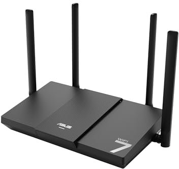 ASUS RT-BE50 Router Extensible Inteligente AiMesh WiFi 7 (802.11be) de Doble Banda, 3600 Mbps, Puerto 2.5G, hasta 3 SSID para Dispositivos IoT, Controles parentales y VPN
