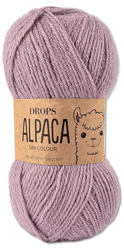 Frida's Wollhaus Drops 50 g Alpaca Alpaka Wolle Garn Häkeln Stricken weich 47 Farben (9035 | Eislavendel)