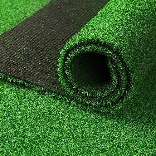 SQMGFA Gazon Artificiel 4 x 4 m, Gazon Artificiel, pelouse synthétique, Tapis de Gazon Artificiel Naturel et réaliste pour Jardin, terrasse, Paysage, Balcon, Hauteur des Poils 2,5 cm