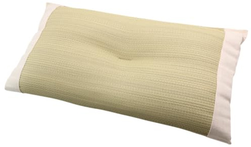 BJDesign Japanese Igusa (Rush Grass) Pipe Bed Pillow, Made in Japan, All Sleepers, Breathable & Deodorizing, 11.8x19.7x2.6 Inch
