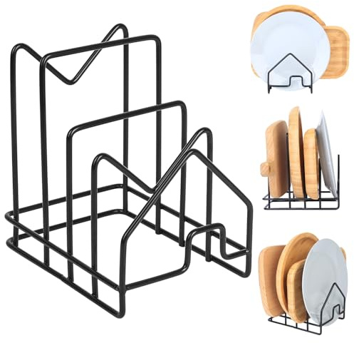 YiPHomn Soporte para Tabla de Cortar, Organizador de Sartenes y Ollas para Cajones, Soporte para Sartenes de Cocina, Organizador Tapas Ollas Cocina, Separador Sarteness Platos Armario