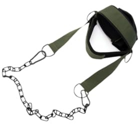 wisoolkic Harnais d'entraînement de Musculation pour la tête, Comprenant Une Sangle réglable en Nylon et Fer pour des résultats optimaux et Une Sangle pour la tête et Le Cou.