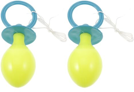 COHEALI 2pcs Jumbo Oversized Plastic Pacifier for Adults, Safe and Comfortable Novelty Costume Accessory for Halloween and Photo Booth Party Decoration