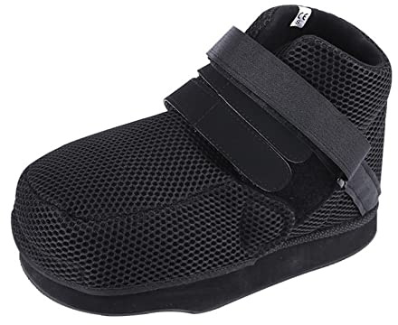 Postoperativ sko för bruten tå-/fotfraktur - medicinsk/kirurgisk promenadskoskydd gjuten stövel med justerbara remmar,L