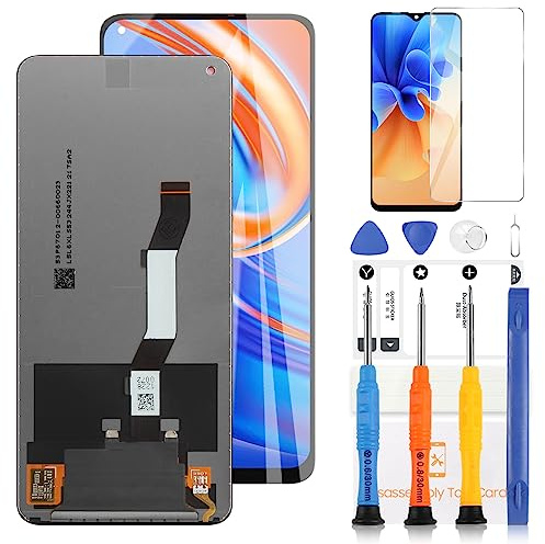 LADYSON LCD-Bildschirm für Xiaomi Mi 10T 5G/Mi 10T PRO 5G/Redmi K30S M2007J3SC M2007J3SY Ersatz LCD-Bildschirm Touchscreen Digitizer Ersatz-Set mit Werkzeug (Schwarz)