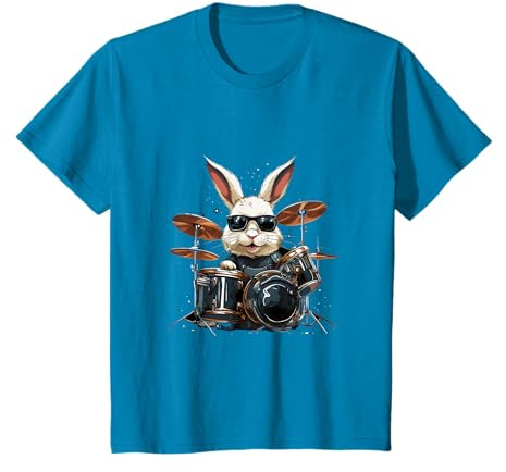 Rabbit Playing Drums - Le lapin joue de la batterie T-Shirt