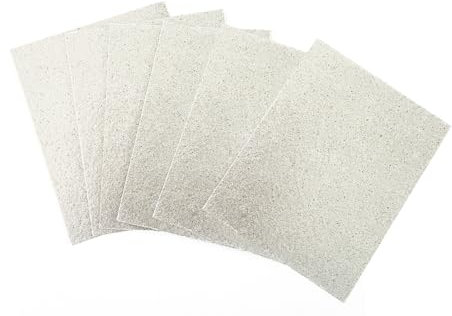 JEYORZY 6 Piezas Placa de Mica para Ondas para Microondas, Mica Universal Para Microondas, Hojas de Microondas Horno Cubierta de Guía para Horno Microondas Hoja de Mica Cortable de la Guía de Onda