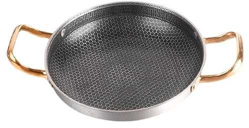 Ciieeo Bienenwabe Tiefe Pfanne Mit Deckel Pfannengriff Kleine Pfanne Induktionsbratpfanne Teepfanne Bratpfanne Mit Deckel Pfannkuchen Koch-wok-pfanne Aufsehen Speckpfanne Rostfreier Stahl
