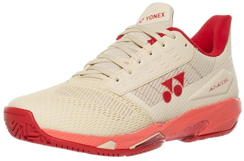 YONEX AD-Accel Women's Tennis Shoes - Beige/Pink - Size 7.5