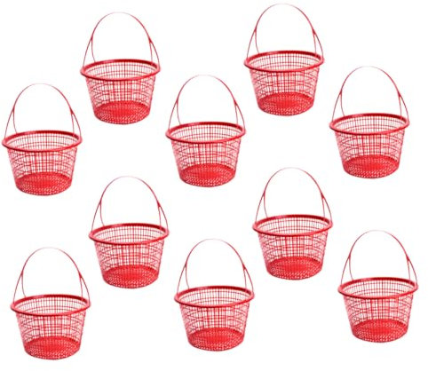 HANABASS 10pièces Panier à Fruits Rond Portable Pour De Fruits De Légumes Pour Jardin Et Maison Lot