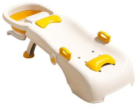 ZPVXRVQ Silla Ajustable para champú Infantil, sillón Plegable para champú para bebés, se ensancha y amplía, Apto para niños y niñas.